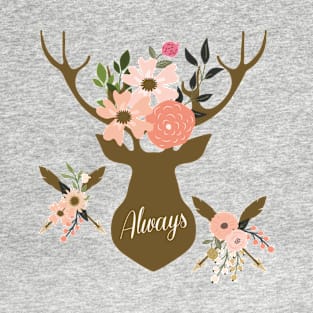 Floral Deer T-Shirt